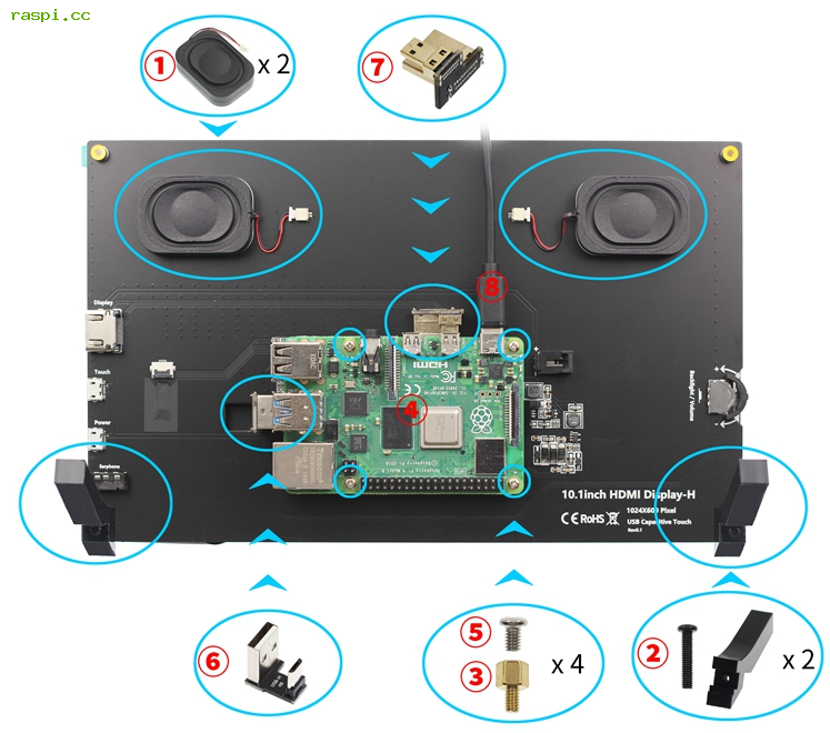 7寸10寸HDMI触摸显示屏使用教程