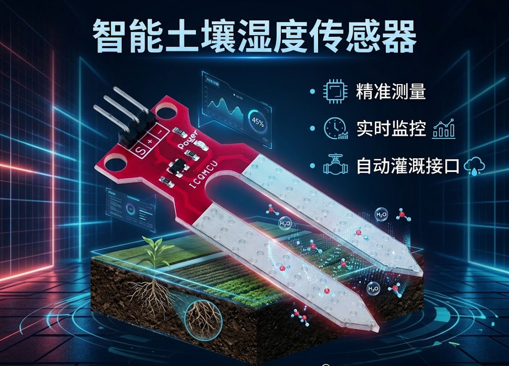 FC-28土壤传感器湿度检测 模拟量信号读取Python/C++编程 树莓派与ESP32使用例程