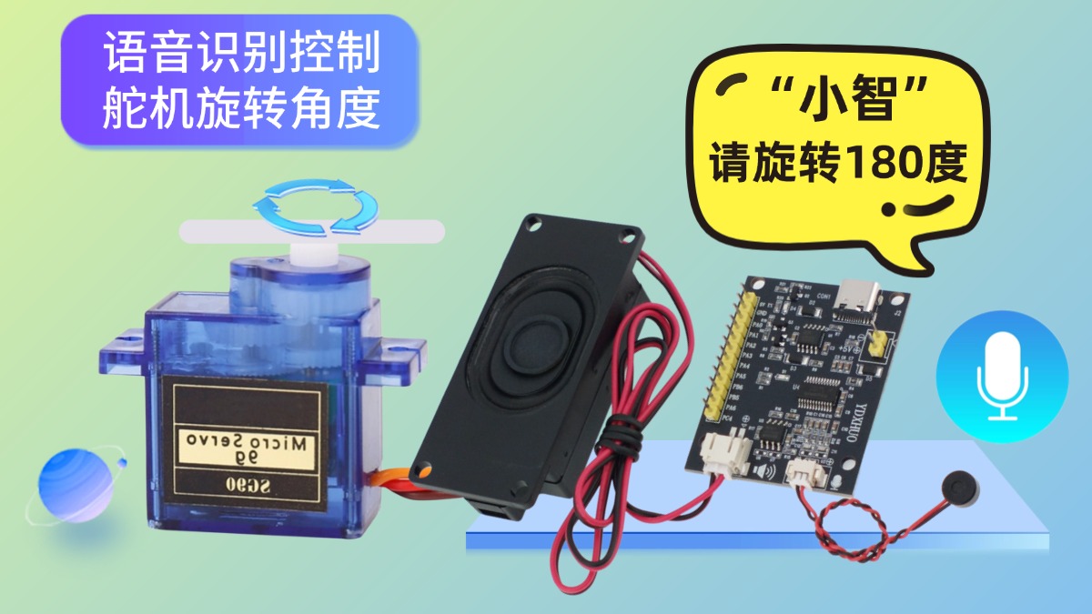 智能语音识别 舵机旋转角度 使用资料