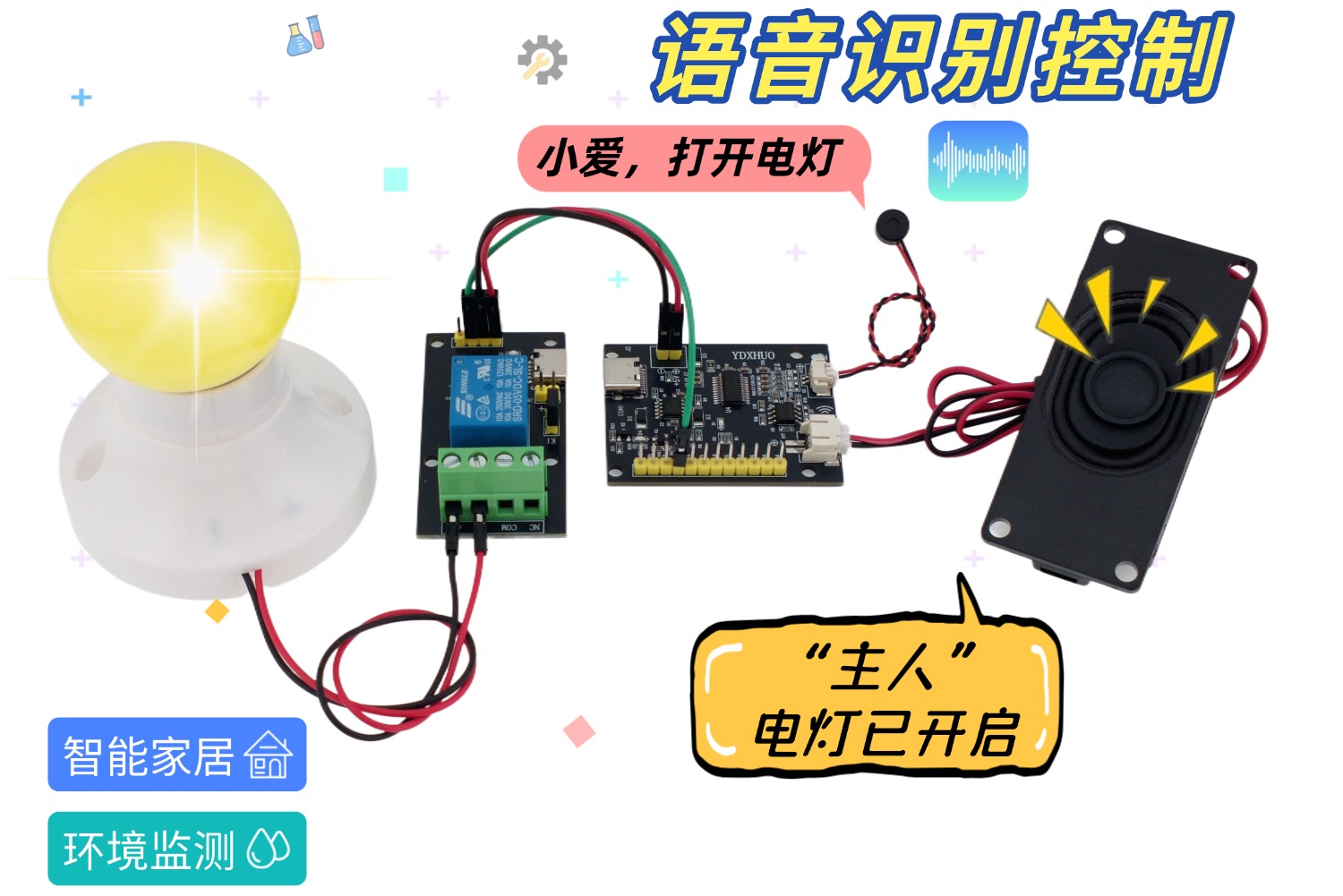 智能语音识别控制电灯使用资料